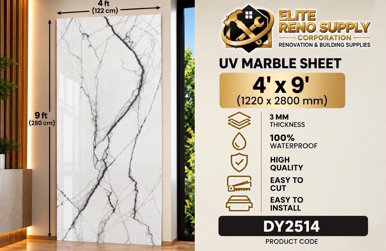 UV MARBLE SHEET - BIRDS OF PARADISE
