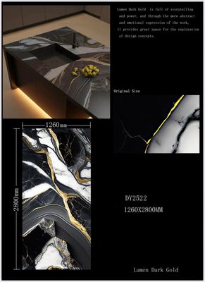 UV MARBLE SHEET - LUMEN DARK GOLD