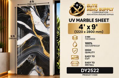 UV MARBLE SHEET - LUMEN DARK GOLD