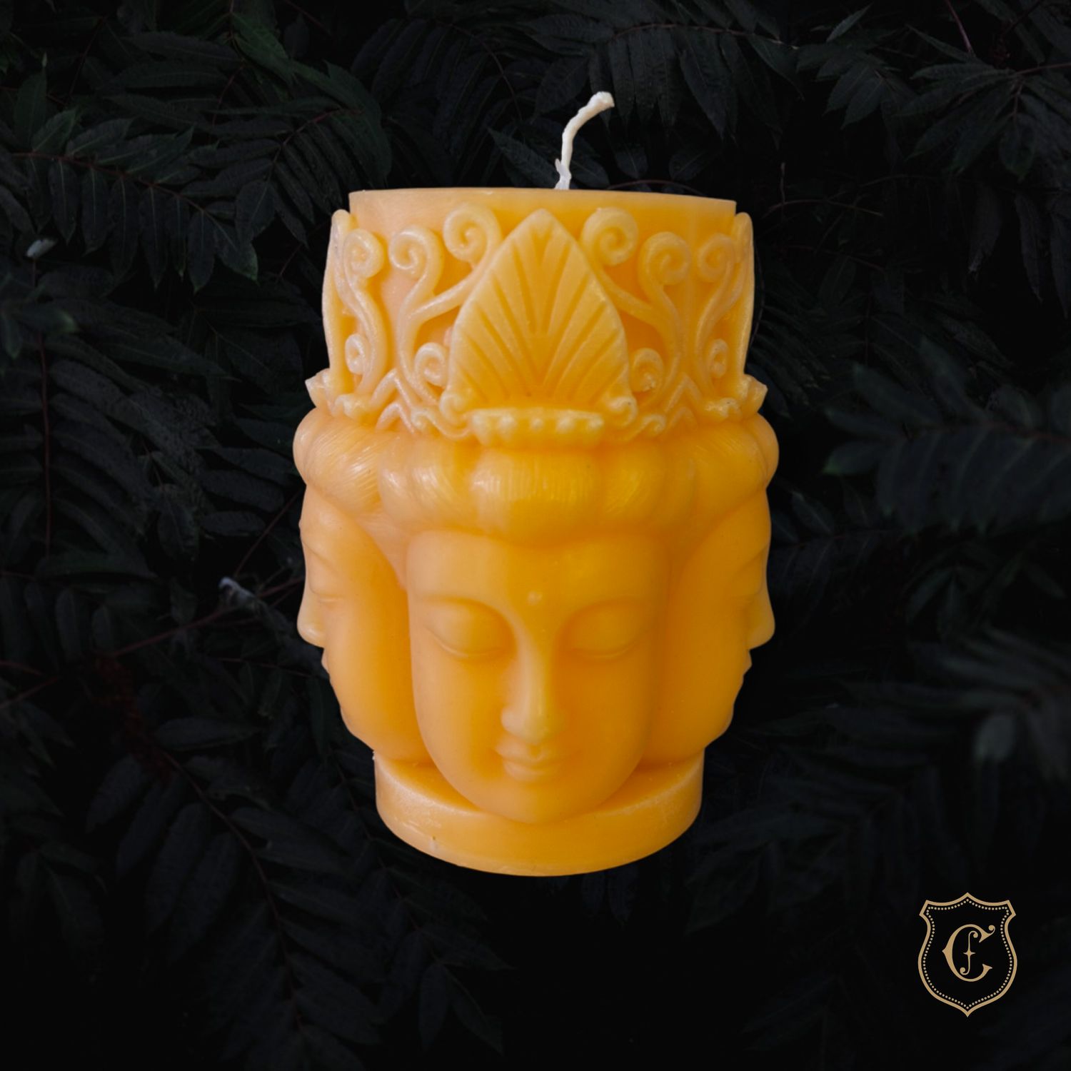 Bouddha 4 faces orange