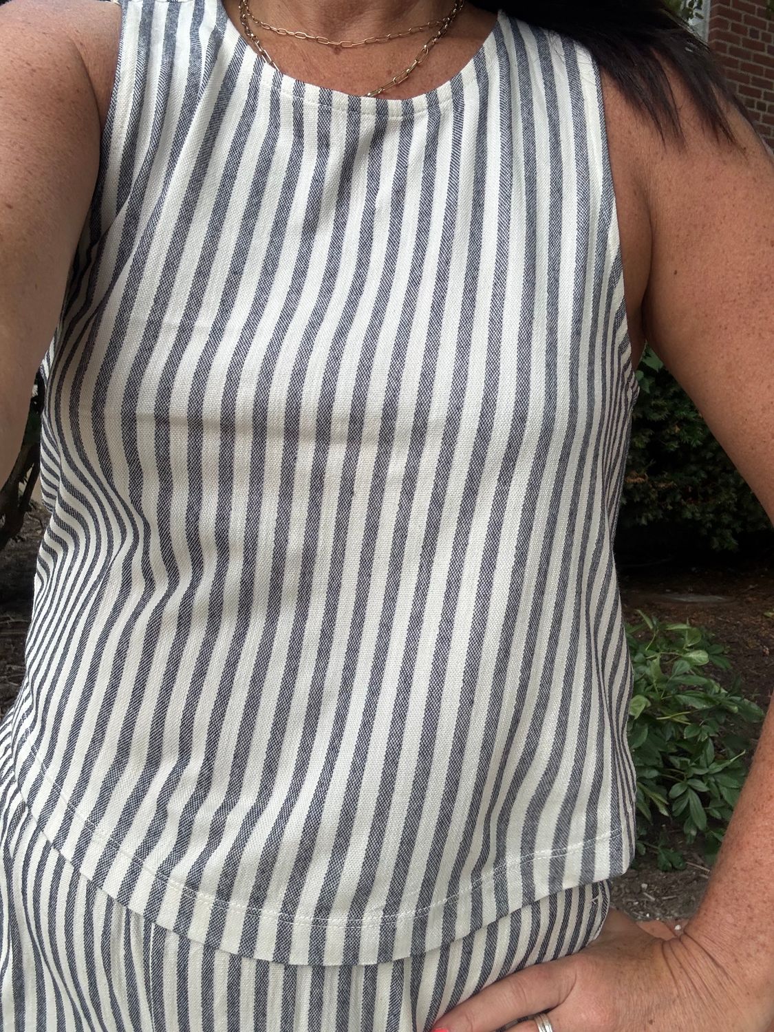 SLOANE KNIT STRIPED TOP