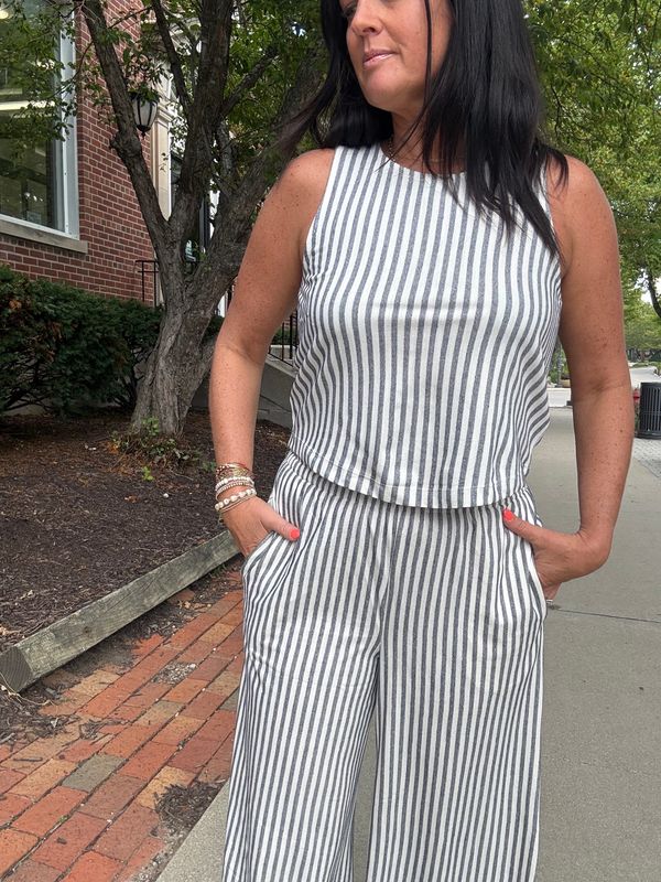 SLOANE KNIT STRIPED TOP
