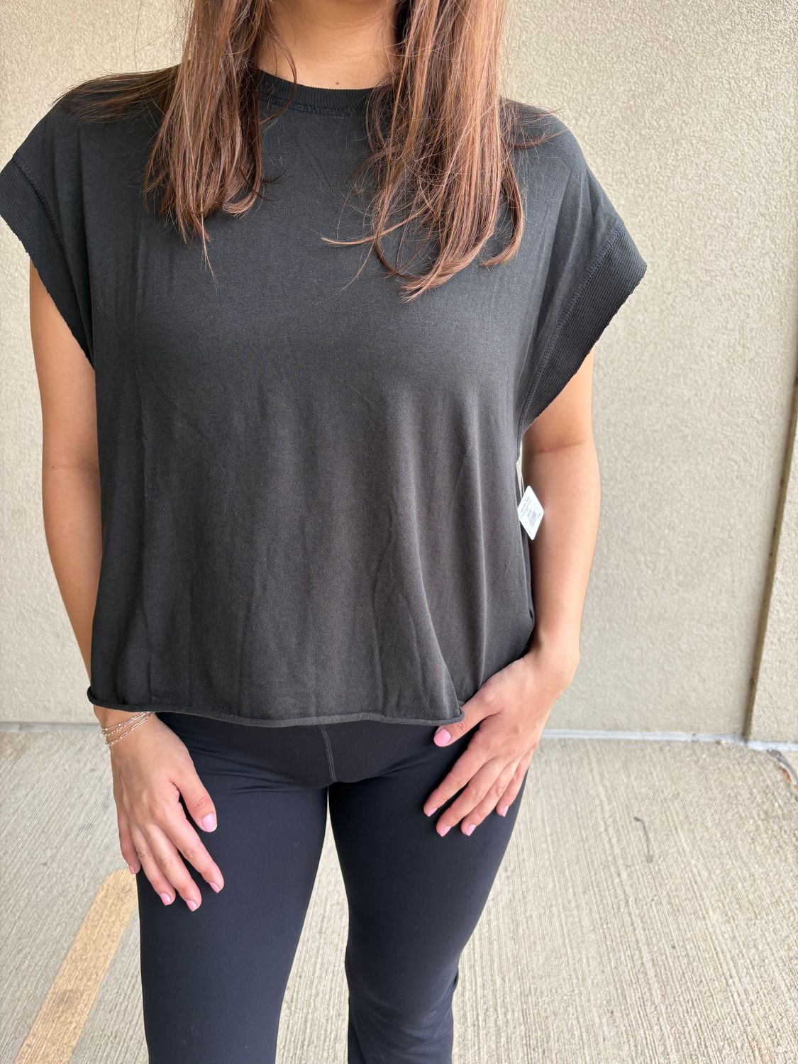 SS FLOW OPEN-BACK TEE
