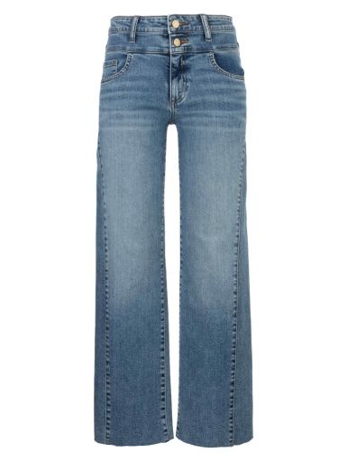 CHARLOTTE HIGH RISE WIDE LEG SIDE INSET RAW HEM, Color: SYNERGY, Size: 00