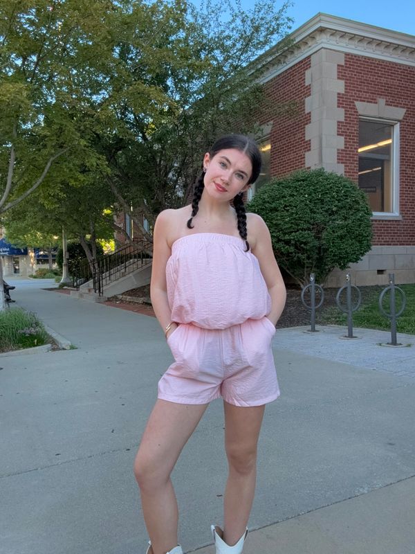 GIRLIE GIRL PINK STRIPE SHORTS