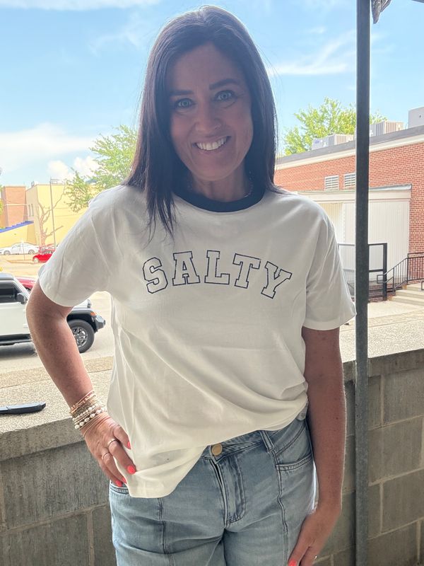 SALTY CONTRAST BOYFRIEND TEE