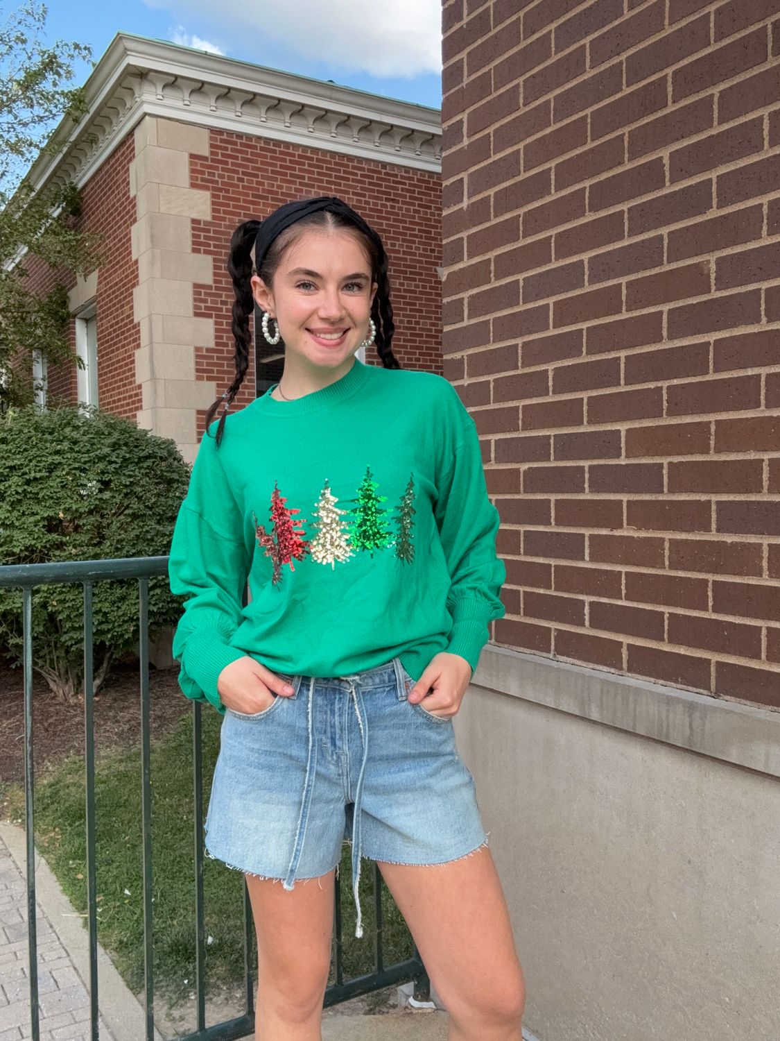 SPARKLE TREE SWEATER