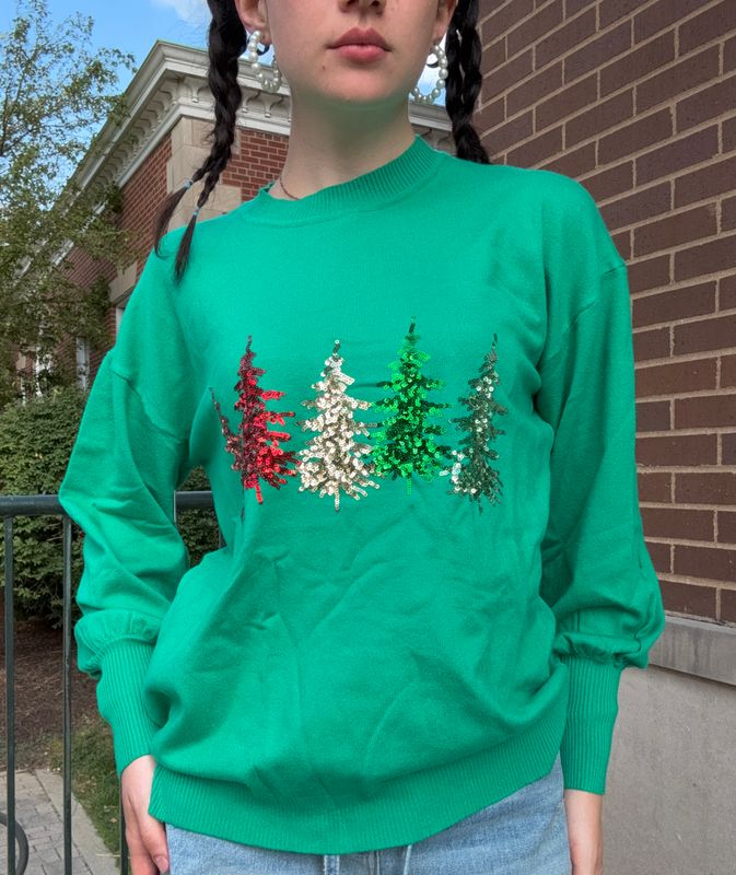 SPARKLE TREE SWEATER
