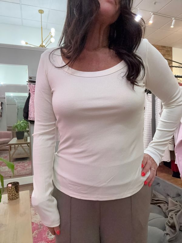 SLIM FIT SCOOP L/S