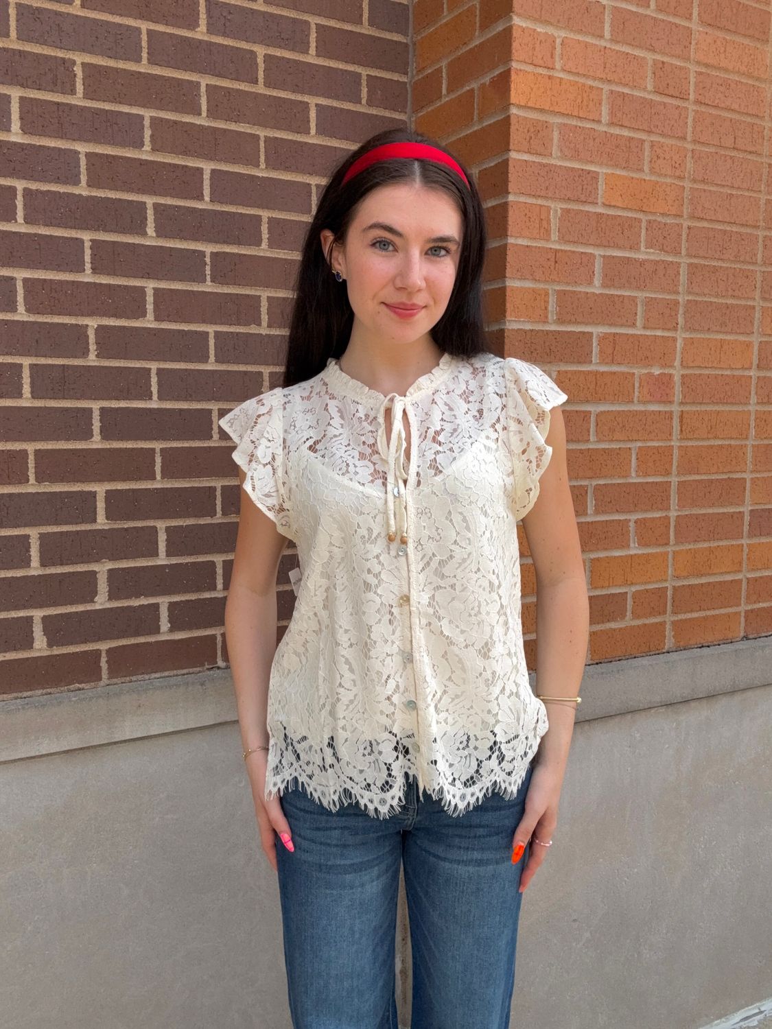 NELLY LACE TOP