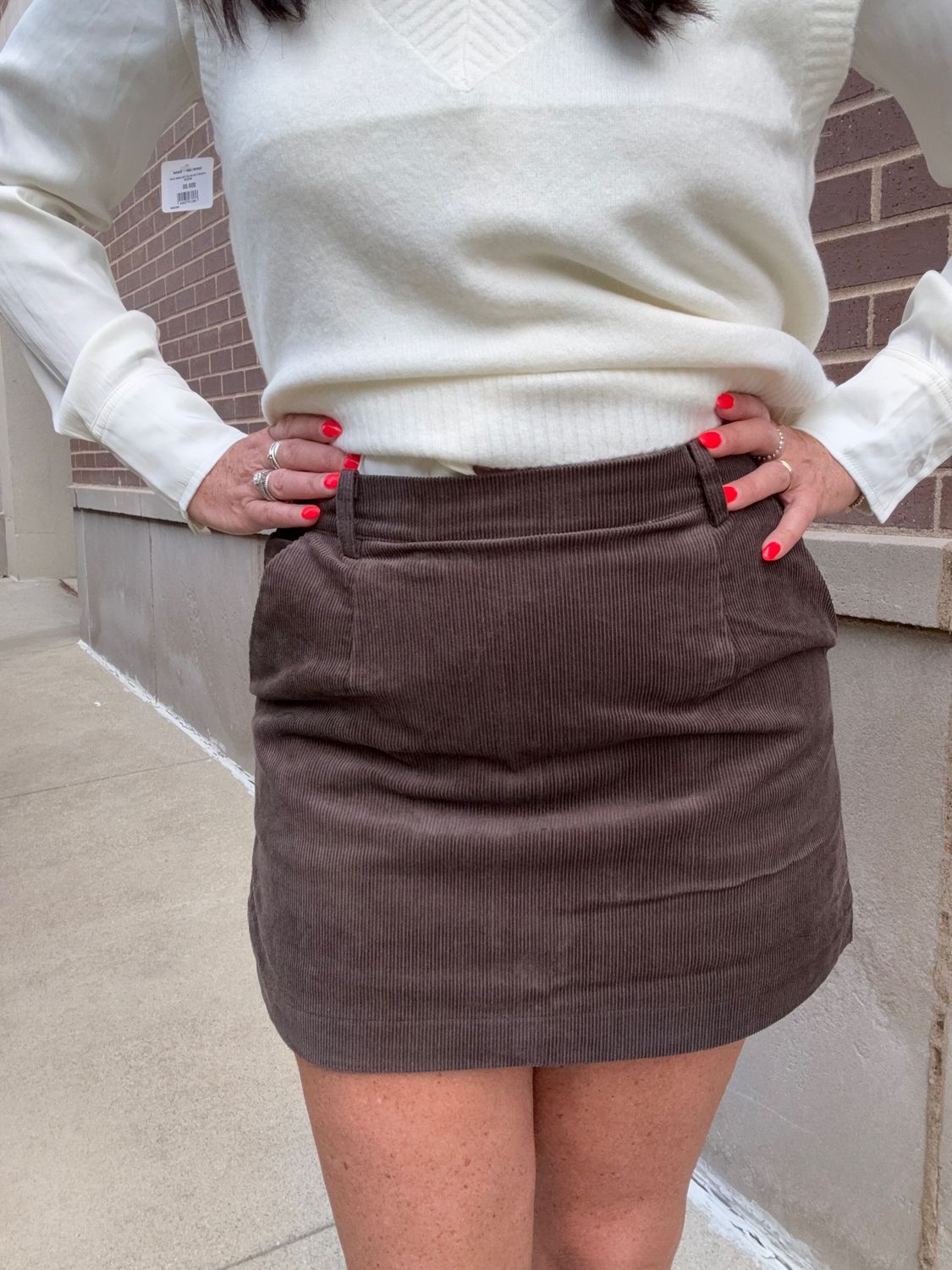 CORDUROY A LINE MINI