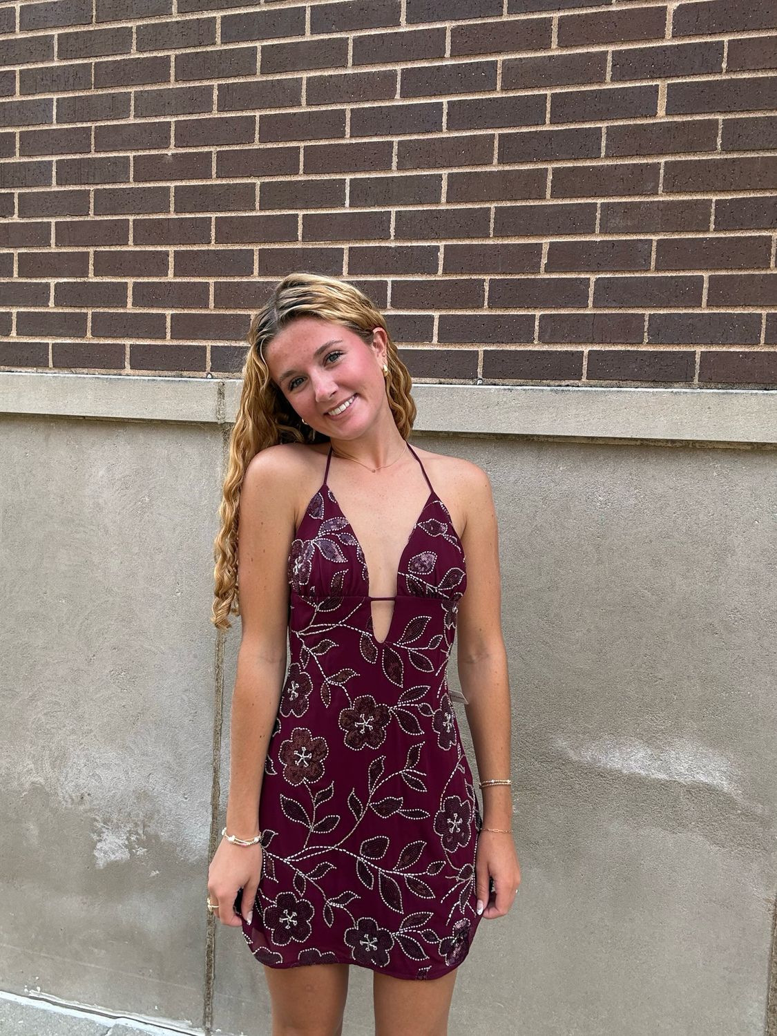 FLORAL SEQUIN BEADED