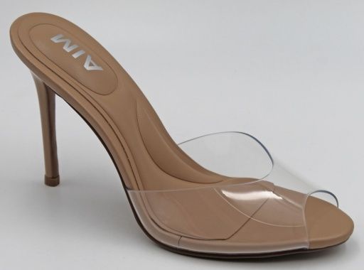 GWYNETH, Color: CLEAR/NUDE, Size: 6.0