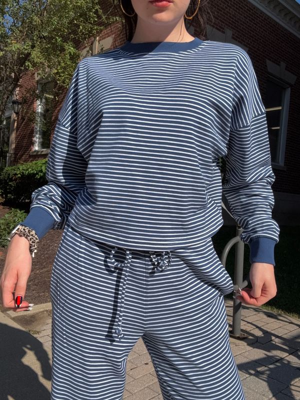 COASTAL STRIPE CREW