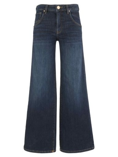 MAYA HIGH RISE FAB AB WIDE LEGS  REGULAR HEM, Color: ANGELICALLY, Size: 00