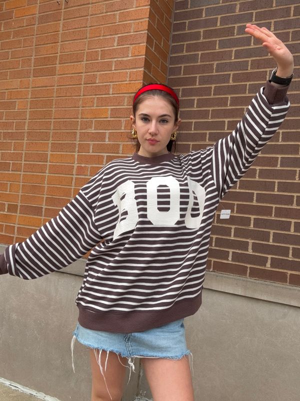 "BOO" STRIPE CLOUDY