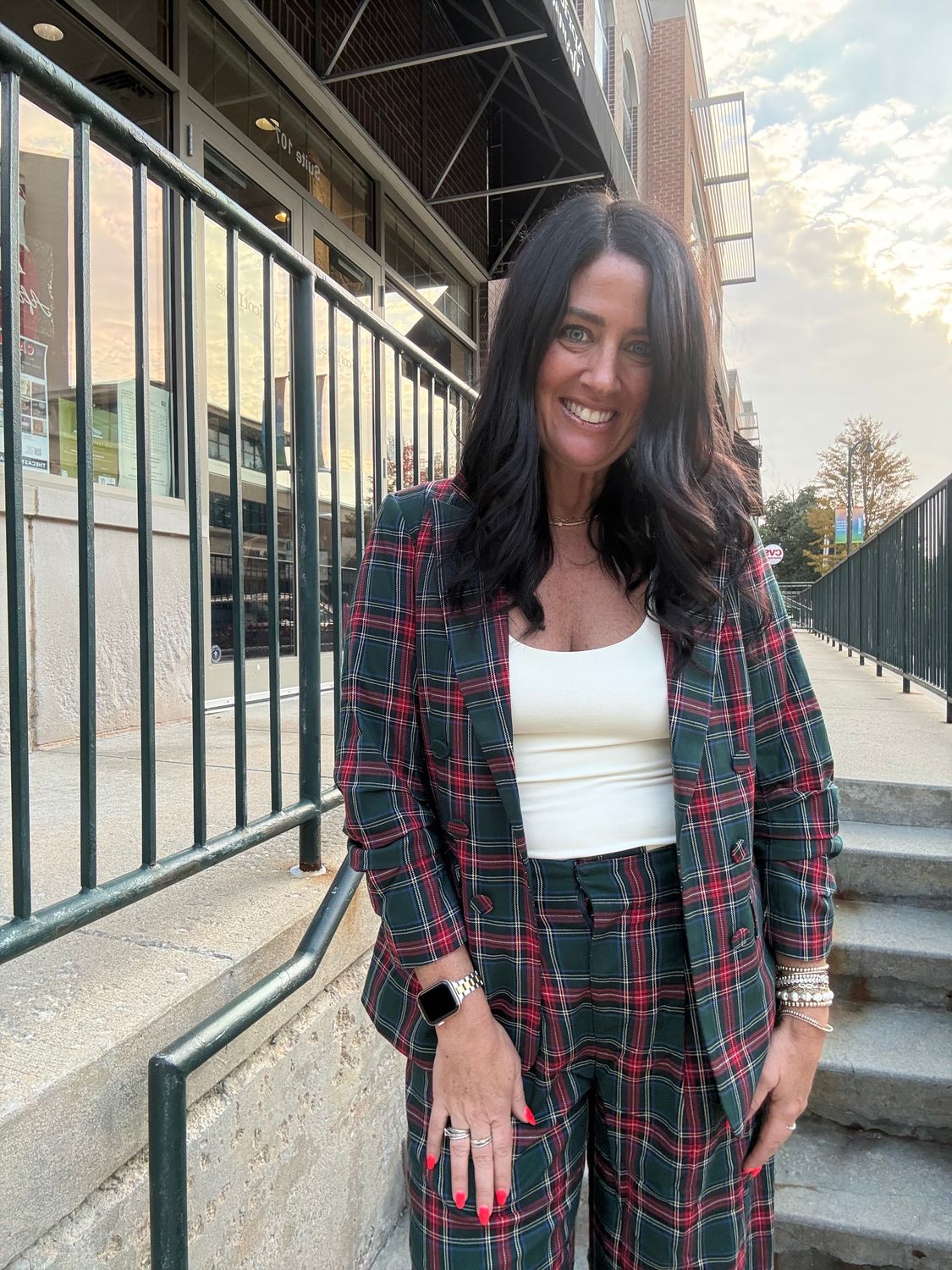PLAID DELIVERS BLAZER