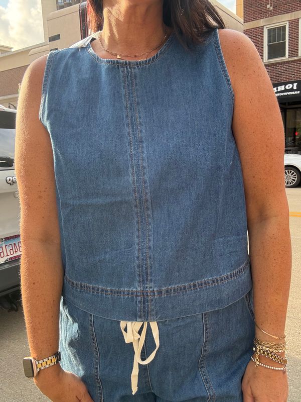 DESTINY DENIM TOP