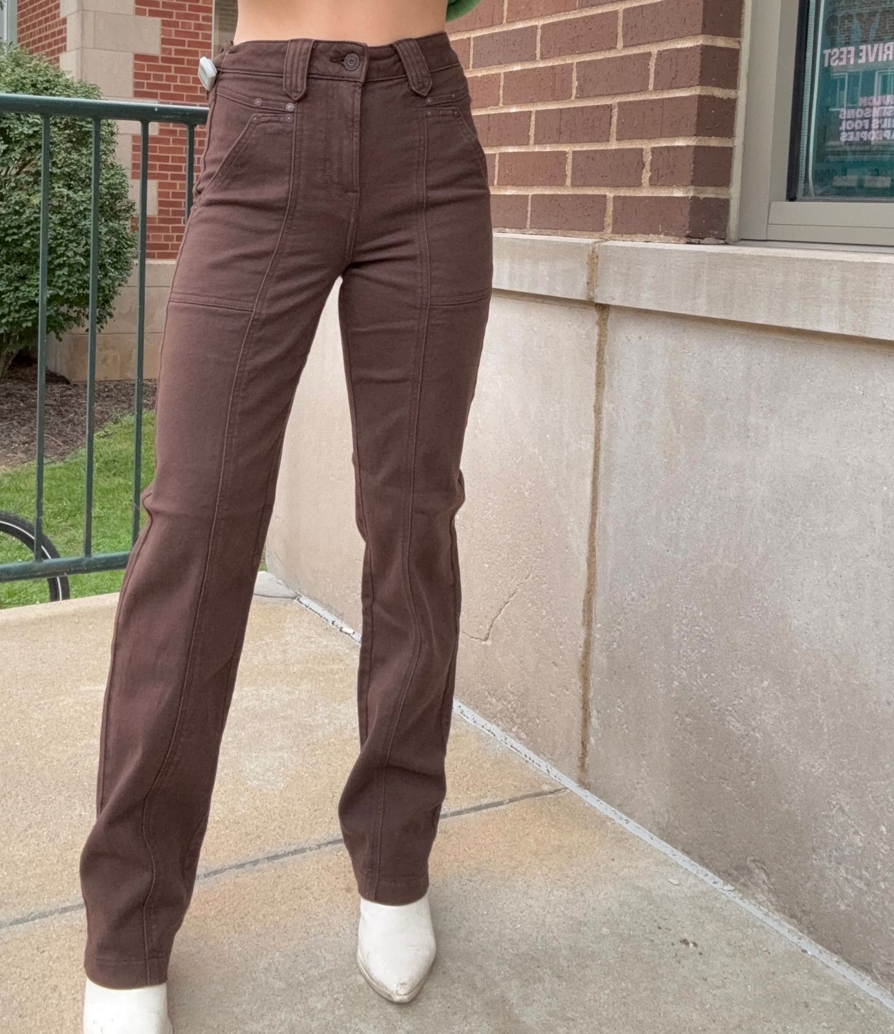 ELLA FRONT SEAM FASHION POCKET 31" HR