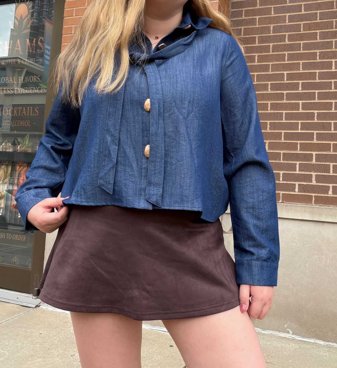 FALLEN FOR SUEDE SKORT
