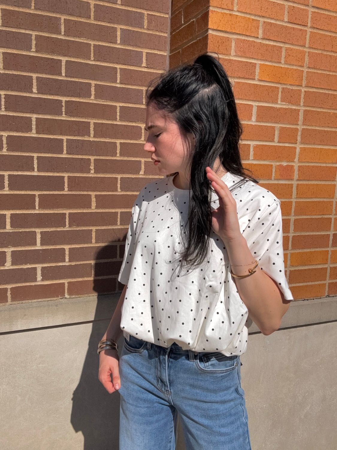 POLKA DOT BUBBLE KNIT