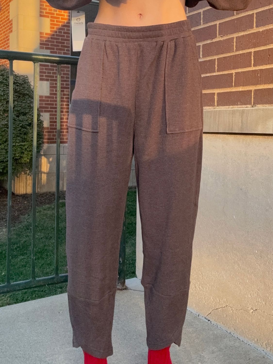 TULIP CUFF WAFFLE JOGGER