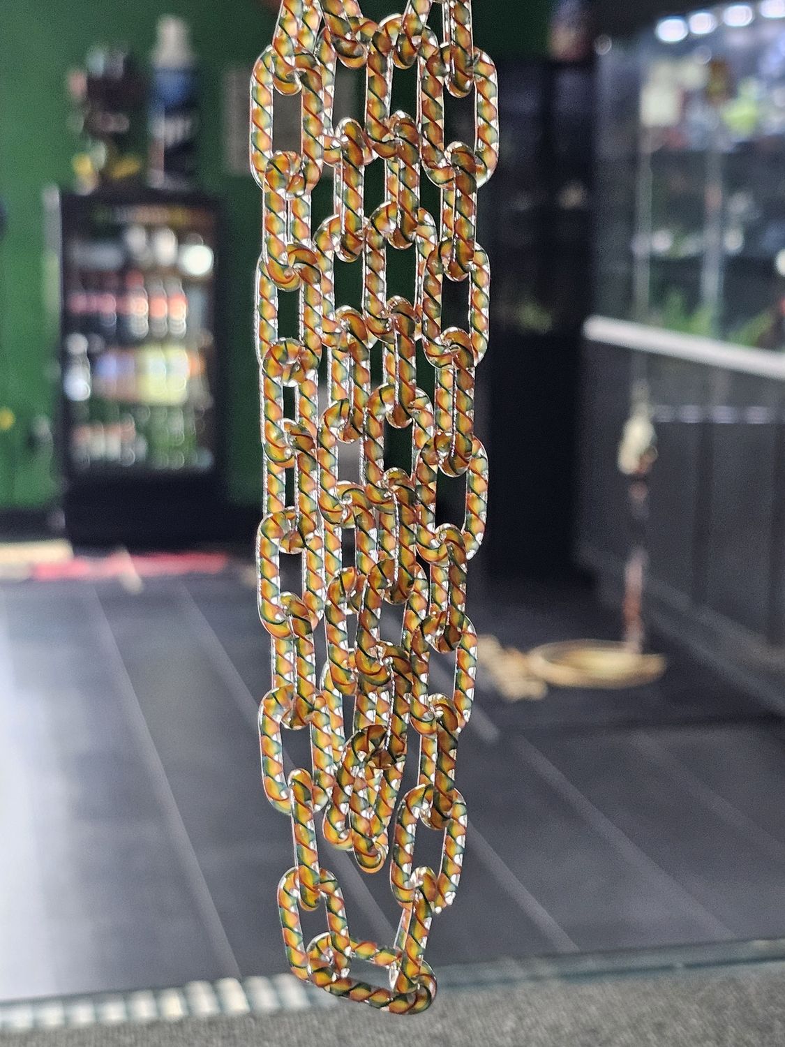 Anonamyss Glassworx Rainbow Cane Chain