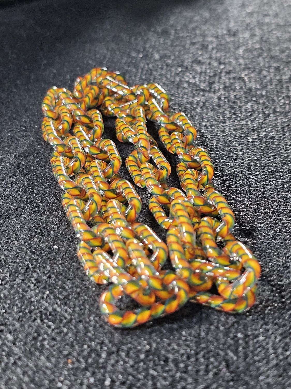 Anonamyss Glassworx Rainbow Cane Chain