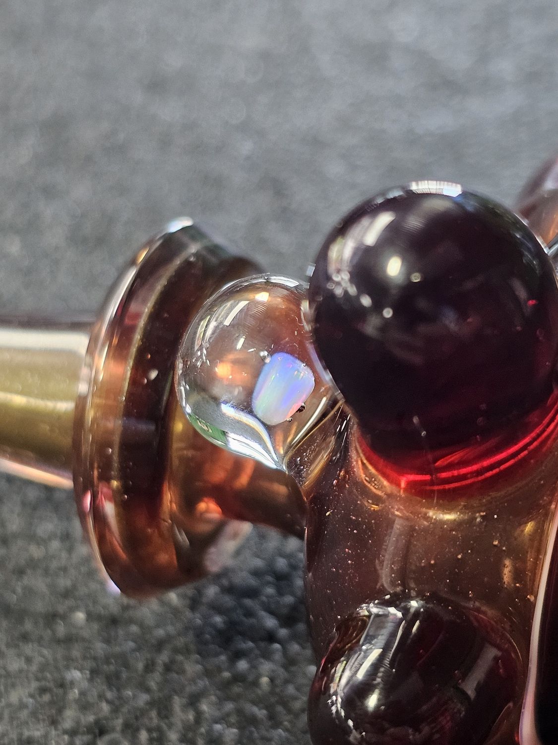 Bash Glass Opal Spoon (candy apple)