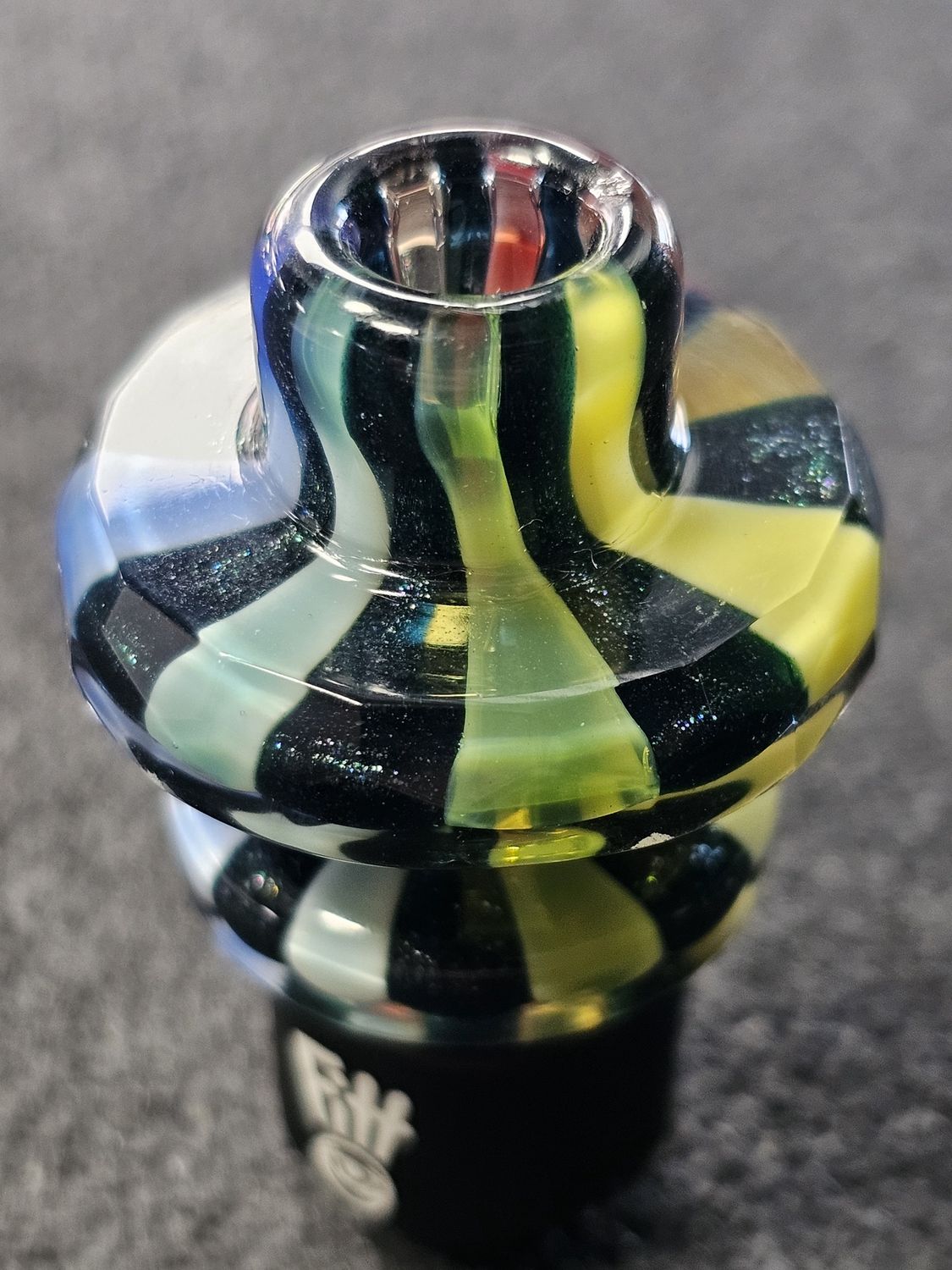 Bash Glass Faceted Pivot Top