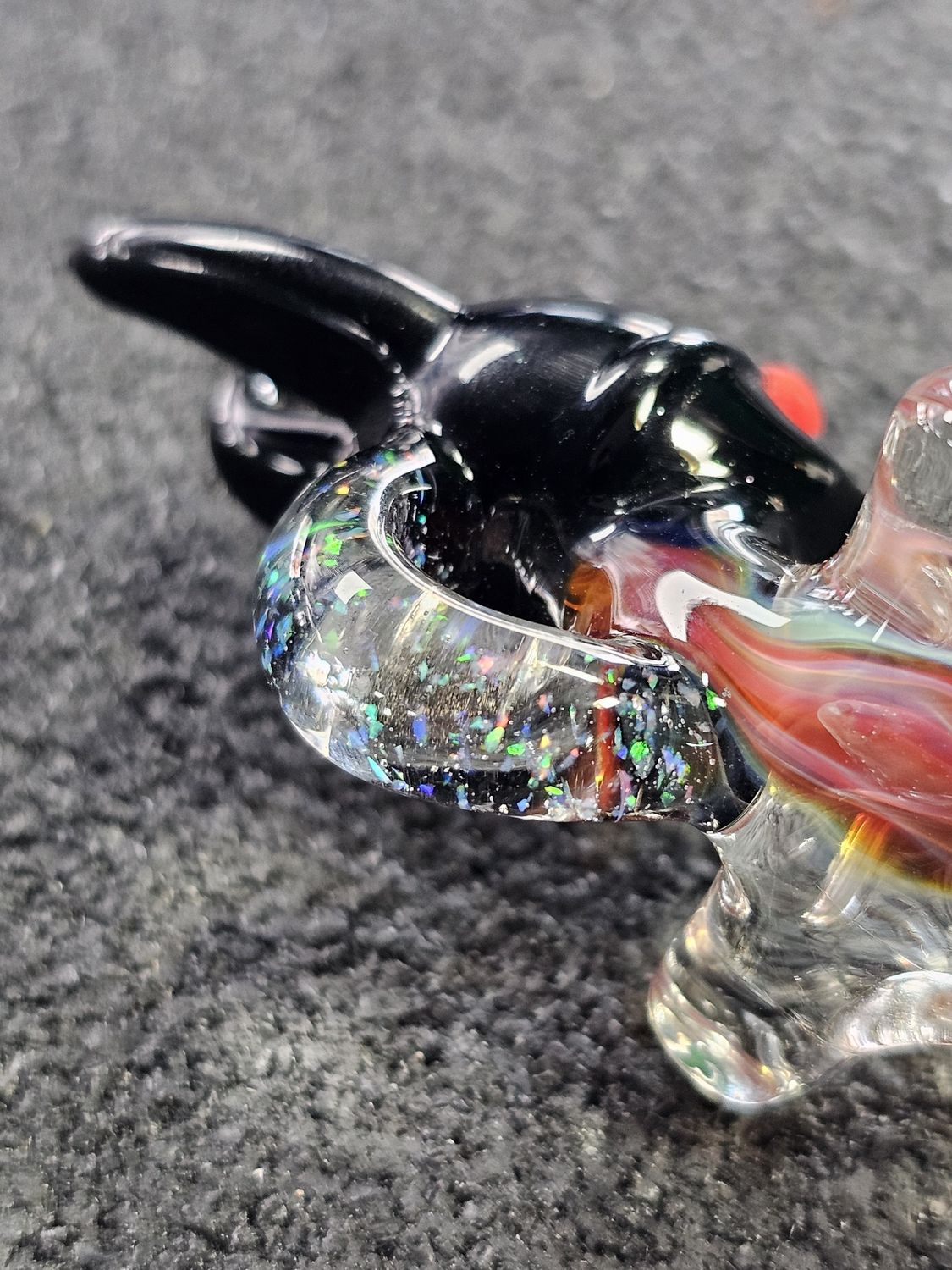 Dom Greco Glass Fumed Babe Pendant
