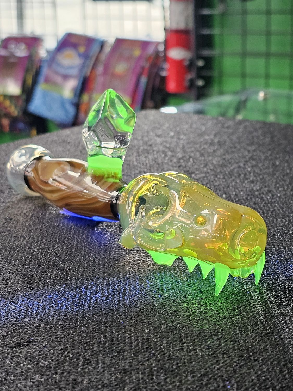 Dom Greco Glass Skull Steamroller