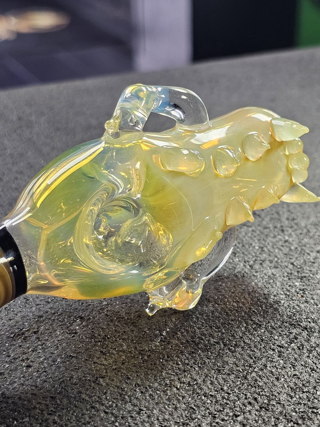 Dom Greco Glass Skull Steamroller