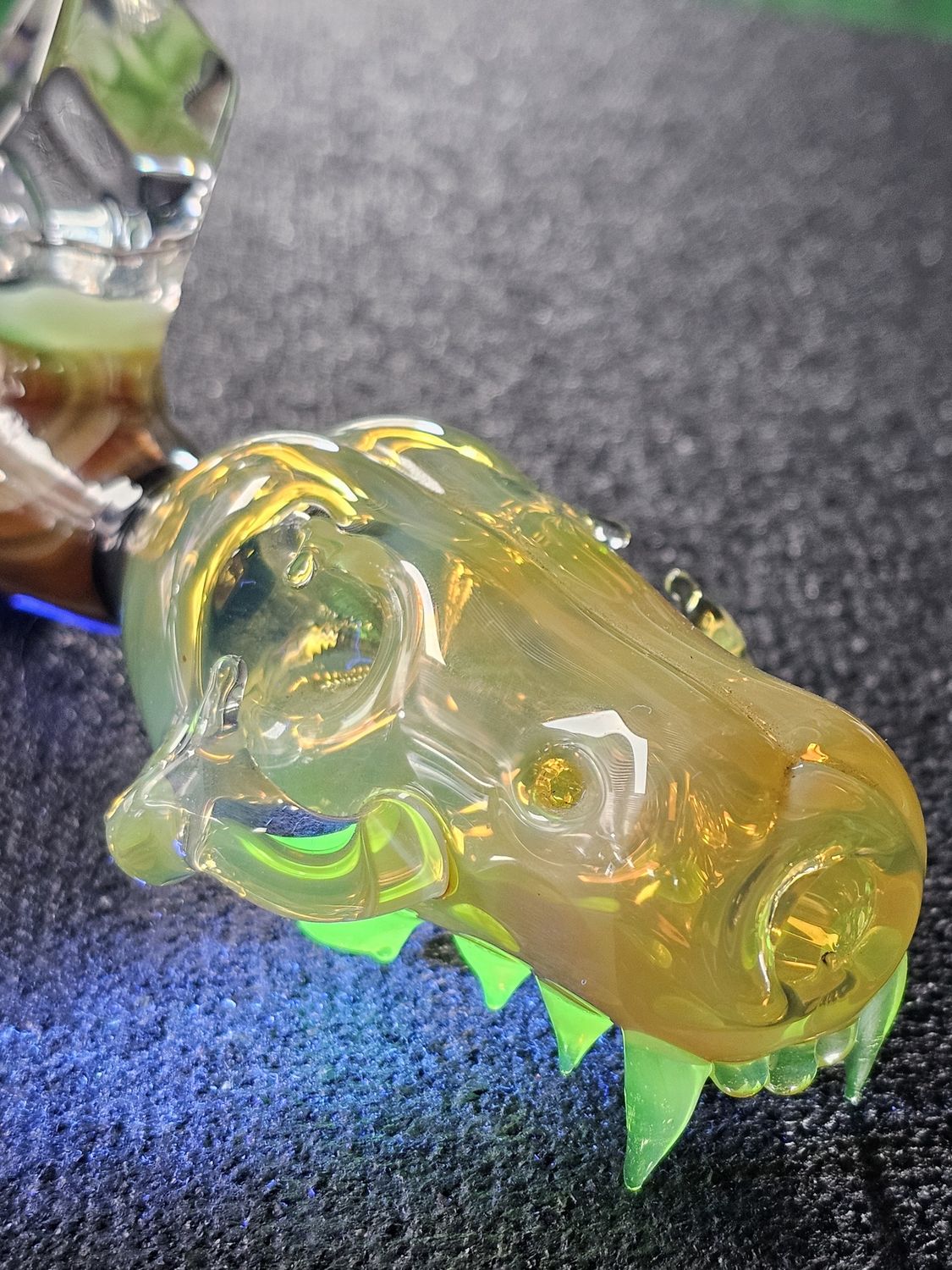 Dom Greco Glass Skull Steamroller
