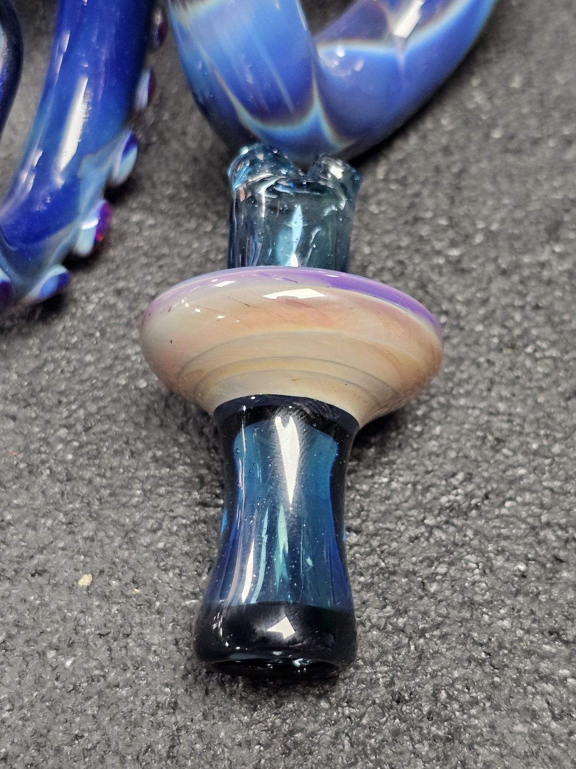 Mako Glass Blue Amber Purple Squid