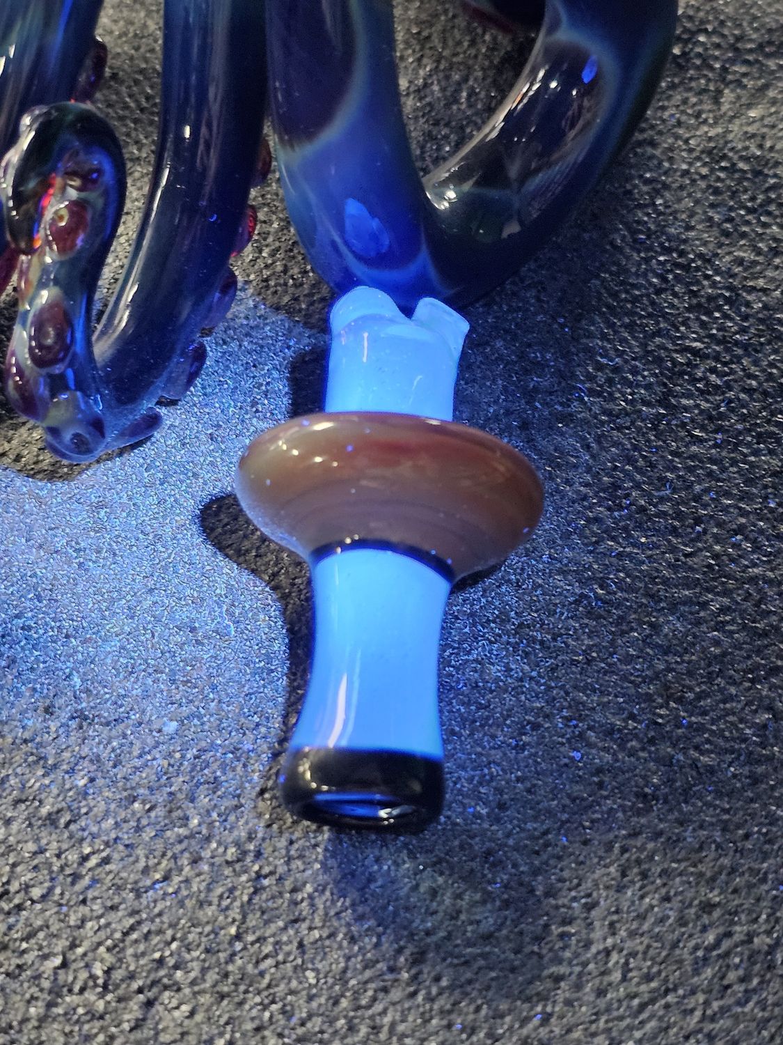 Mako Glass Blue Amber Purple Squid