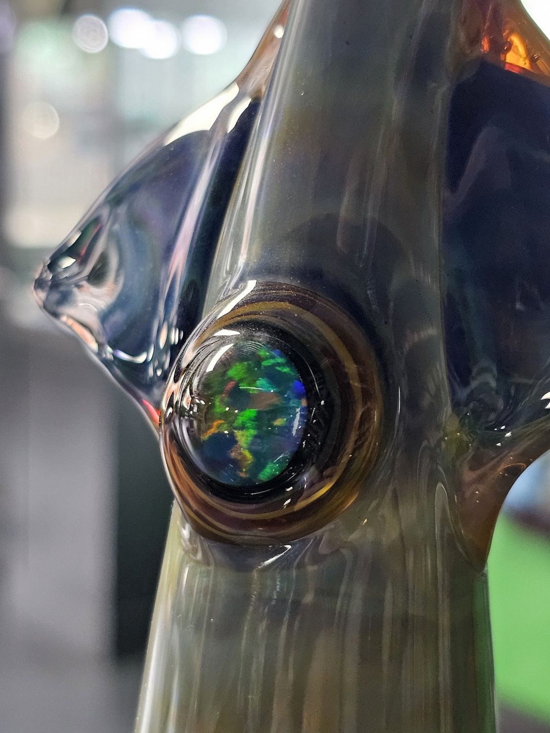 Mako Glass Blue Amber Purple Squid
