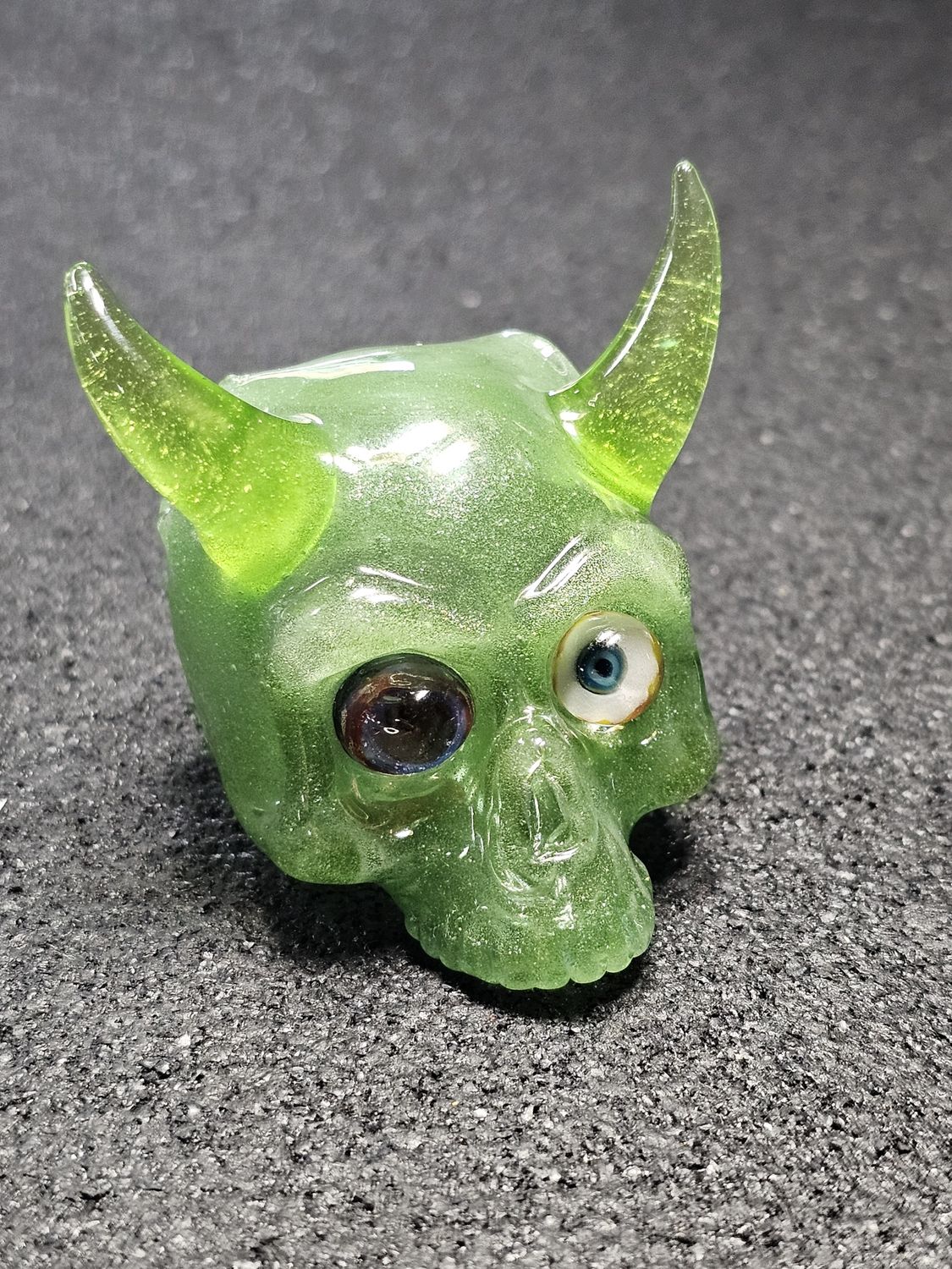 Sweeney Glass Skull Pendant