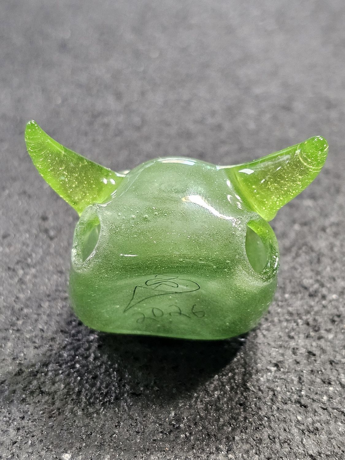 Sweeney Glass Skull Pendant