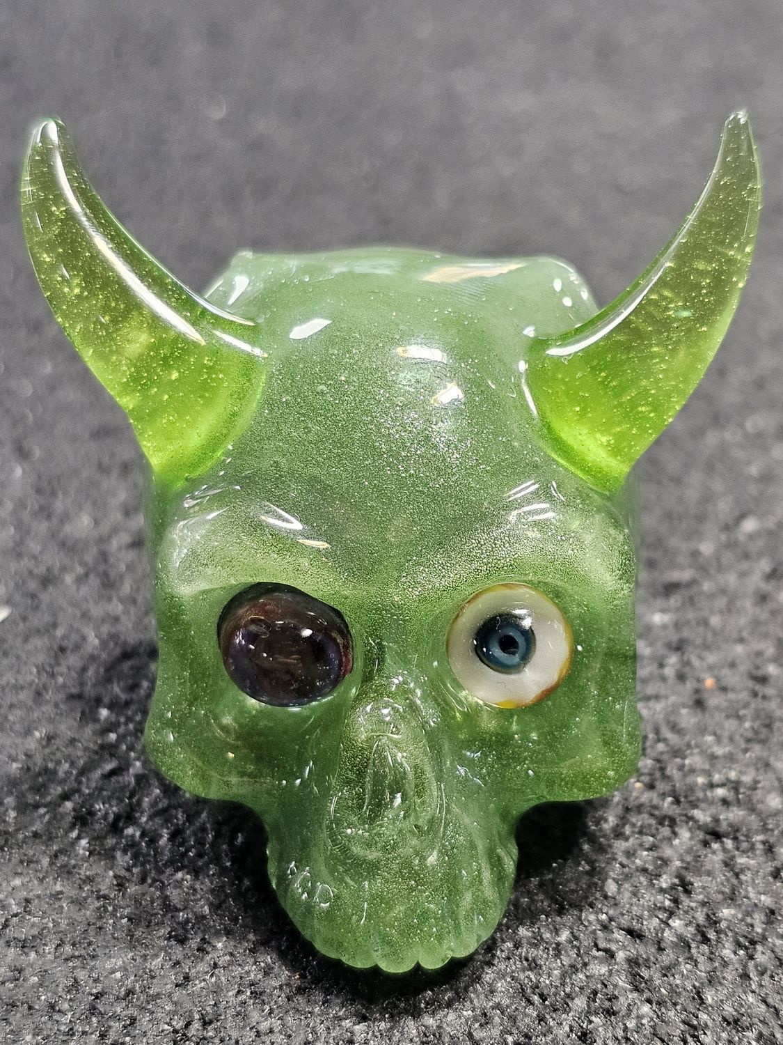 Sweeney Glass Skull Pendant