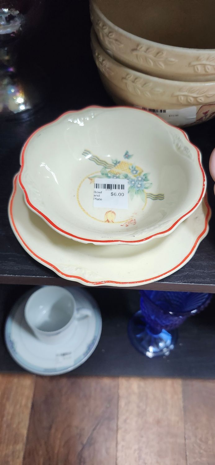 Bowl and Plate
