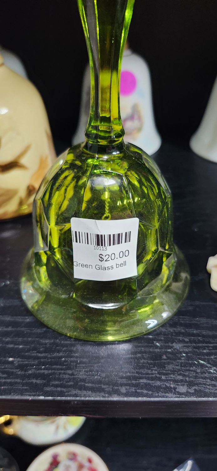 Green Glass bell