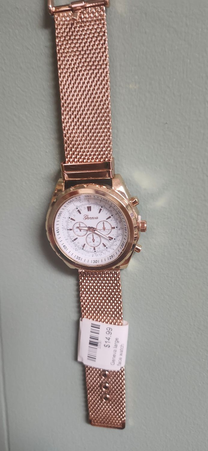 Geneva Metal Band Watch