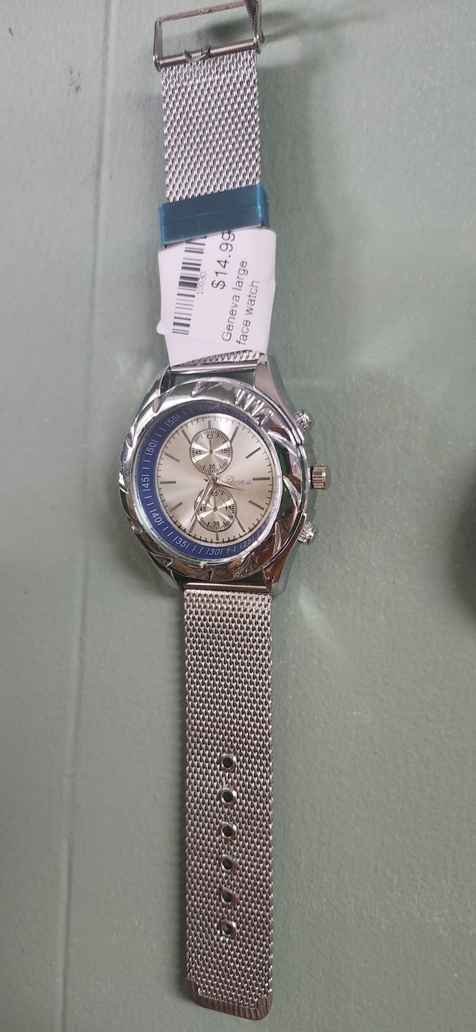 Geneva Metal Band Watch
