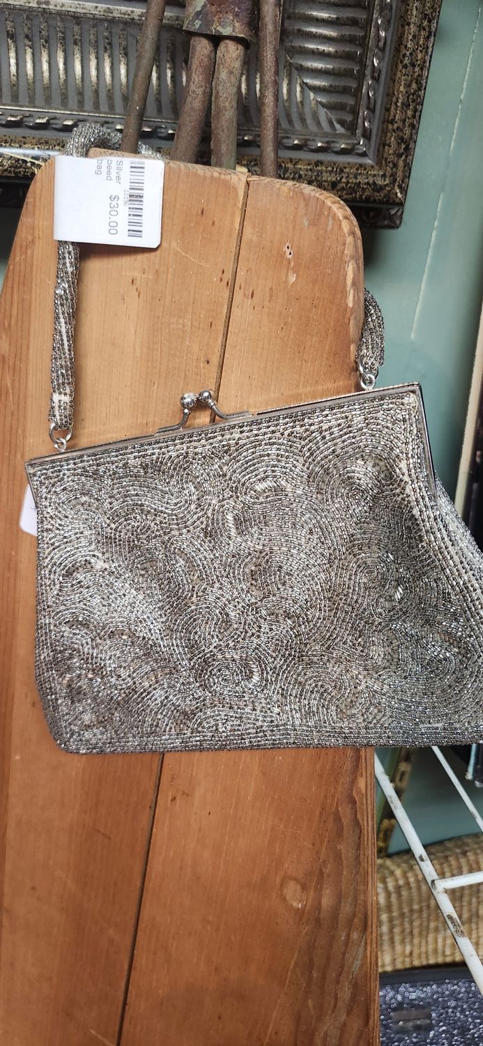 Silver beed bag