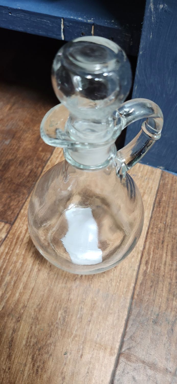 Glass oil Jars Vintage