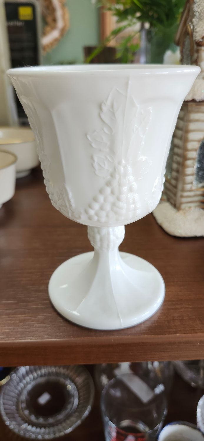 Milk Glass Goblet