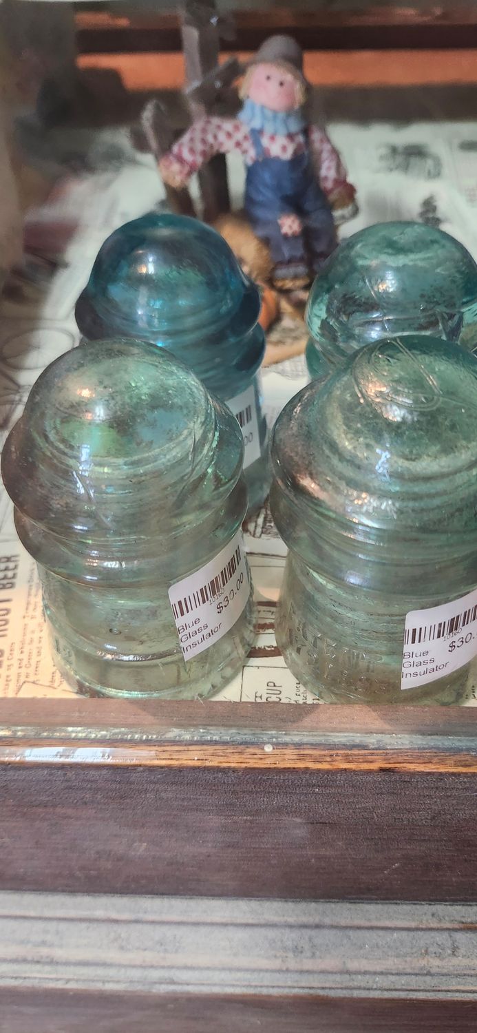 Blue Glass Insulator