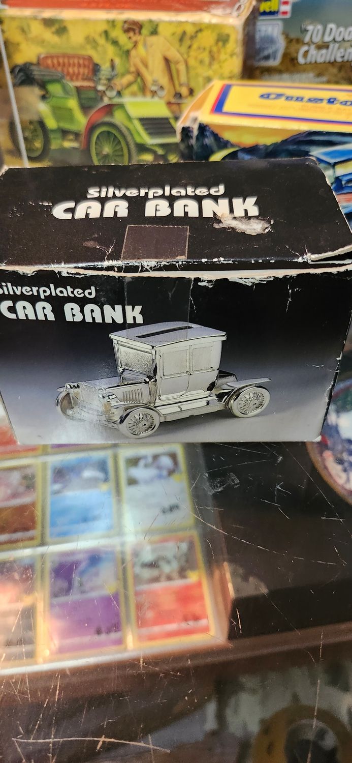 Silver Plated Car Bank