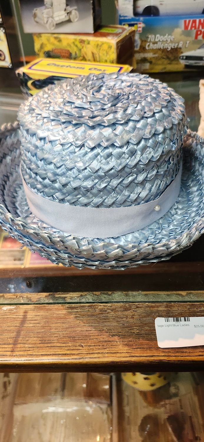 Vintage Light Blue Ladies hat